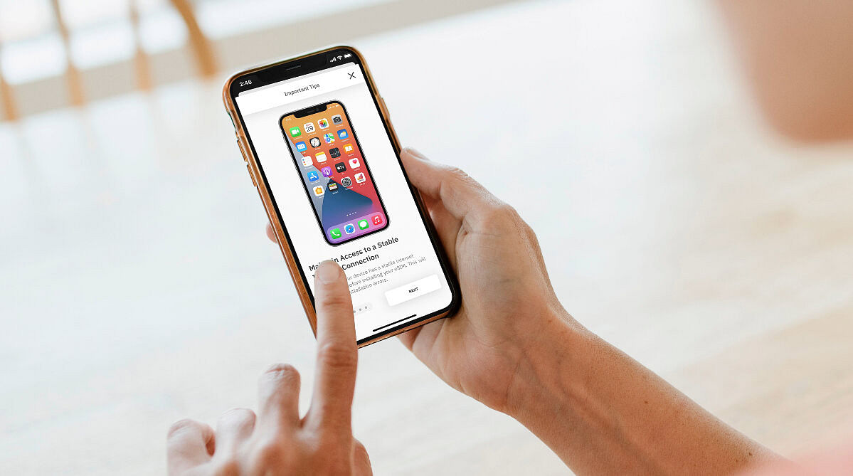 installing an airzalo esim on iphone