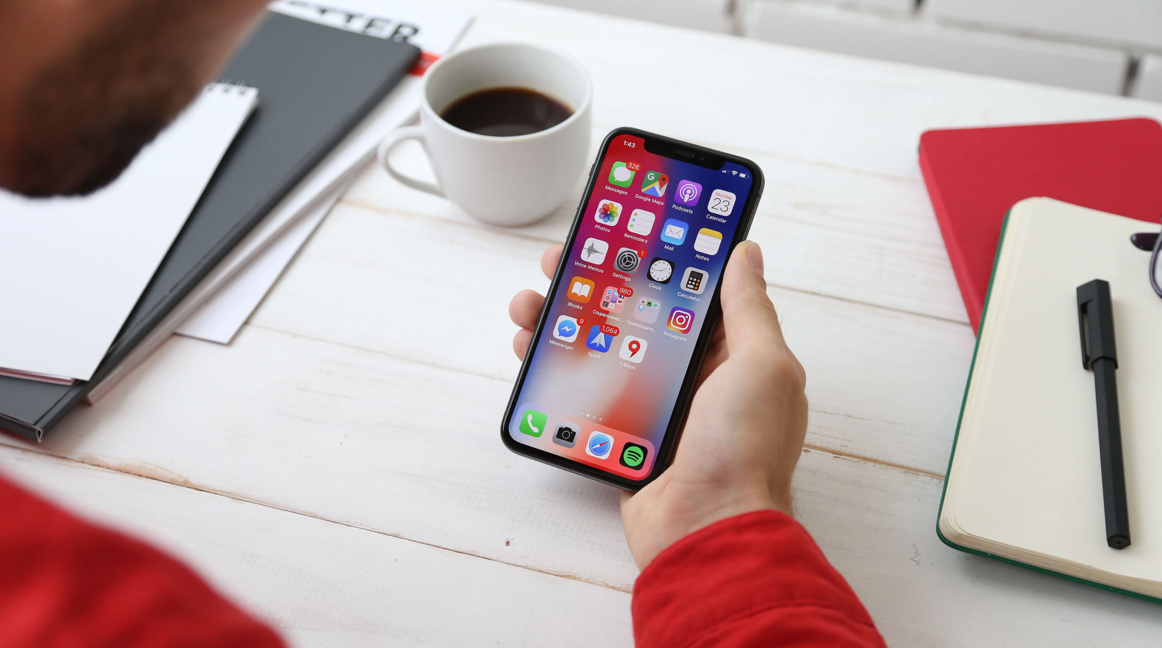 person holding an iphone